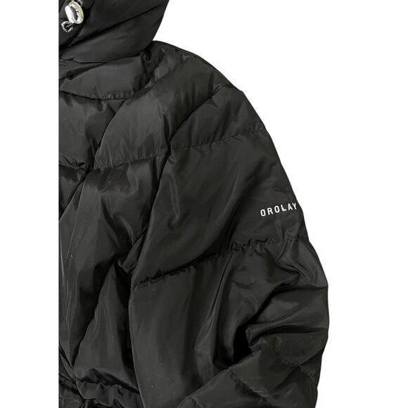 Orolay Down Filled Puffer Coat Black 2XL Hooded Winter Snow Skiing Outdoors - Picture 5 of 16